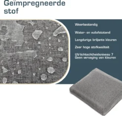 Bomoe Ilano - Coussin De Dossier Lounge Plein Air 70x40cm - Coussin De Jardin épaisseur 10cm, Lavable & Protection UV - Gris Clair -Jardin Meubles Magasin 1200x1139 5