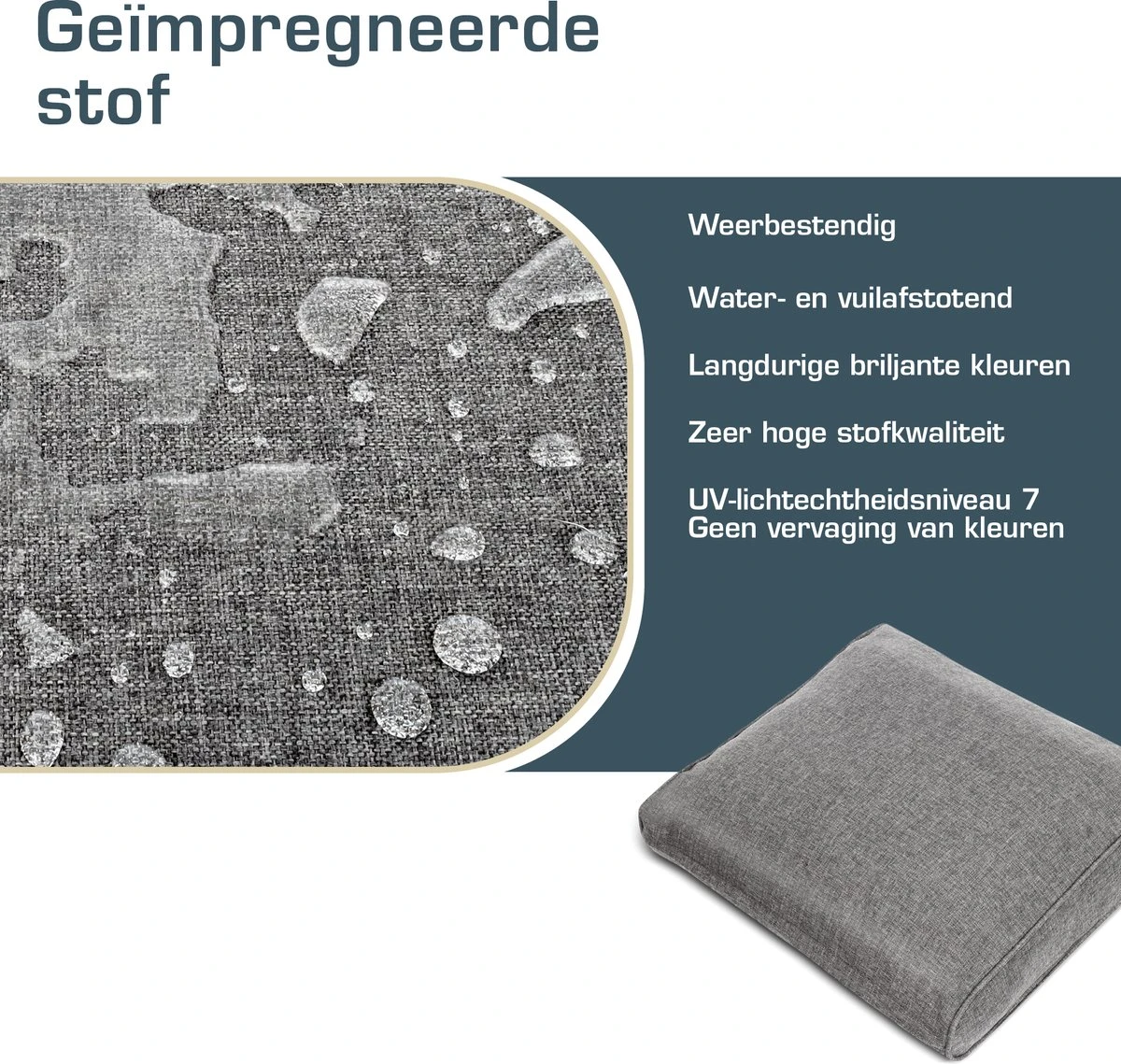 Bomoe Ilano - Coussin De Dossier Plein Air Lounge 50x40cm - Coussin De Jardin épaisseur 10cm, Lavable & Protection UV - Gris Clair 10 Bomoe Ilano - Coussin De Dossier Plein Air Lounge 50x40cm - Coussin De Jardin épaisseur 10cm, Lavable & Protection UV - Gris Clair – Image 10