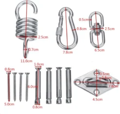Hamac De Luxe , Sac De Boxe, Système De Suspension De Balançoire HEAVY DUTY ! Jusqu'à 450KG Pour Le BOIS Et Le BÉTON, Le PLAFOND Et Le MUR -Jardin Meubles Magasin 1200x1140 1