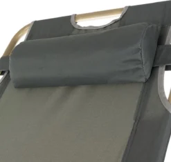 EASTWALL Chaise Longue De Jardin - Chaise De Jardin Réglable - Chaise Longue Confortable - Bain De Soleil Convivial - Charge Maximale 120 Kg - 180x67x34cm - Grijs -Jardin Meubles Magasin 1200x1142 6