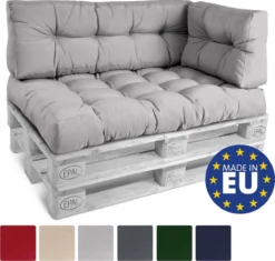 Beautissu De Palette Beautissu Eco Style - Coussin D'assise 120x80 Cm Pour Canapé-palette - Kussen Gris Clair - Coussins De Palette En Qualité Coussin De Matelas -Jardin Meubles Magasin 1200x1143 12