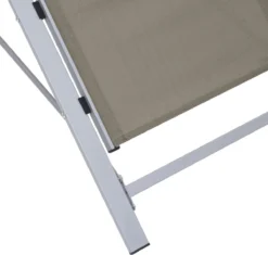 VidaXL Ensemble De Chaises Longues - 2 Pièces - Avec Table - Grijs Taupe - Sun Longues - Chaise Longue - Soleil - Jardin - Ensemble De Chaises Longues - 2 Pièces -Jardin Meubles Magasin 1200x1143 5