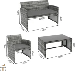 Ensembles De Jardin De Jardin 4 Personnes - Table De Jardin Avec Chaises - Coussins Lavables - Salons De Jardin - Salon De Jardin Salon De Jardin 11 Ensembles De Jardin De Jardin 4 Personnes - Table De Jardin Avec Chaises - Coussins Lavables - Salons De Jardin - Salon De Jardin Salon De Jardin -Jardin Meubles Magasin 1200x1143 9