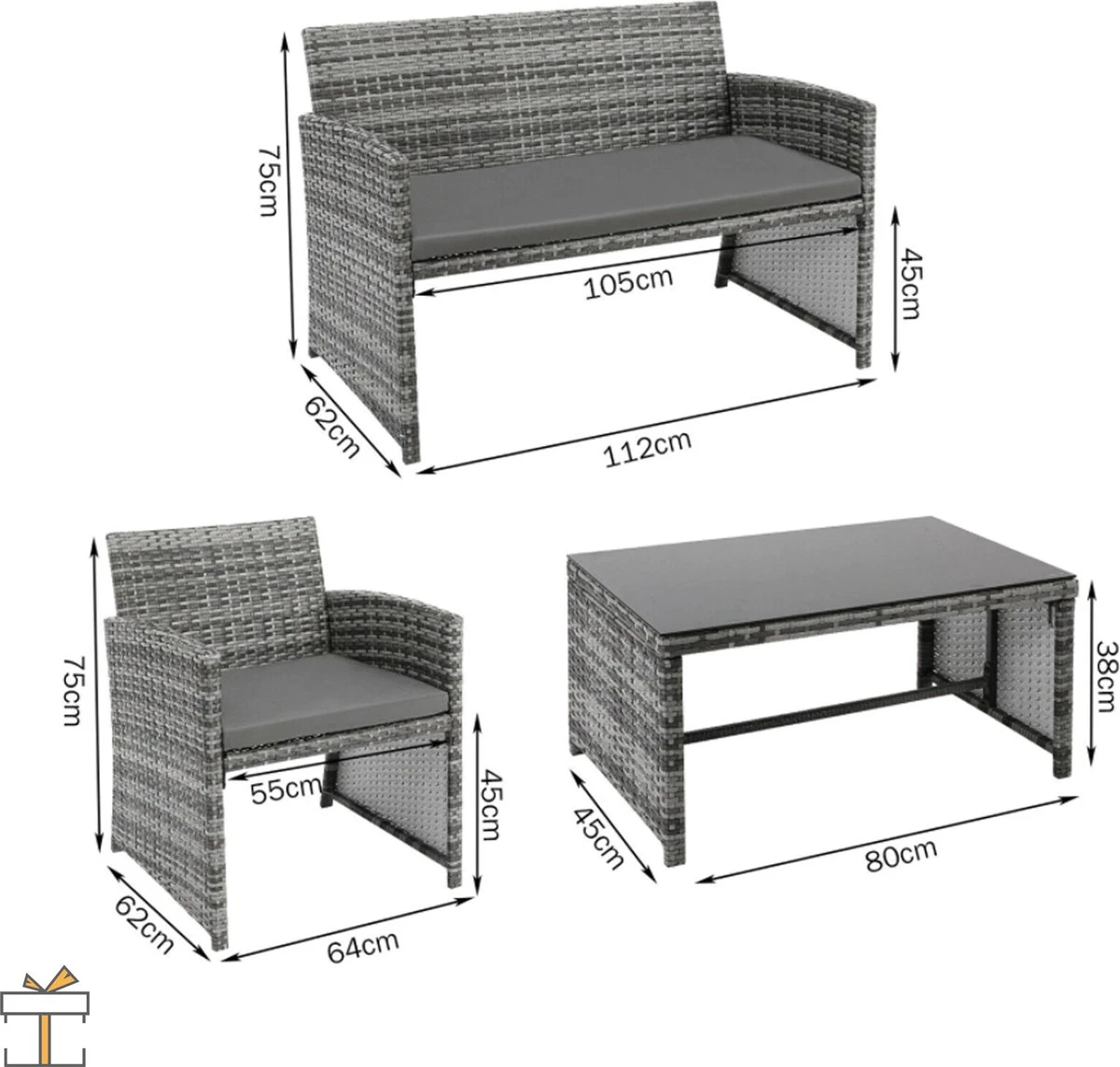Ensembles De Jardin De Jardin 4 Personnes - Table De Jardin Avec Chaises - Coussins Lavables - Salons De Jardin - Salon De Jardin Salon De Jardin 6 Ensembles De Jardin De Jardin 4 Personnes - Table De Jardin Avec Chaises - Coussins Lavables - Salons De Jardin - Salon De Jardin Salon De Jardin – Image 6