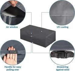 Housse/Housse De Protection/Bâche Pour Salon De Mobilier De Jardin 242 162 100cm -Jardin Meubles Magasin 1200x1144 11