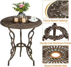 Furnibellaa - Ensemble De Bistrot 3 Pièces Ensemble De Balcon Ensemble De Jardin Avec Chaises Ensemble De Meubles De Jardin Deux Tabourets Meubles De Jardin En Fonte D'aluminium Bronze De Style Antique -Jardin Meubles Magasin 1200x1145 2