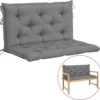 Prolenta Premium - Rocking Chair - Coussin Pour Rocking Chair 100 Cm Tissu Gris - Grijs - Balançoire