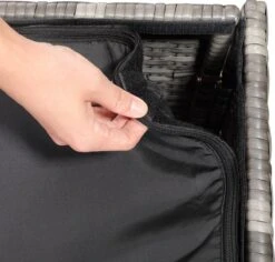 Casaria Boîte De Opbergbox Polyrotin 318 L Couvercle 75x75x70cm Étanche Gaz Ressort Grijs 14 Casaria Boîte De Opbergbox Polyrotin 318 L Couvercle 75x75x70cm Étanche Gaz Ressort Grijs -Jardin Meubles Magasin 1200x1145 7