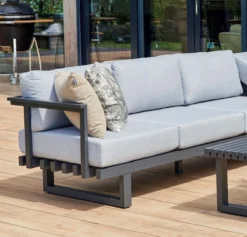 Hartman Calabria Corner Lounge Set Gris Clair Avec Table D'Appoint Calabria -Jardin Meubles Magasin 1200x1149 8