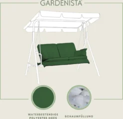 Coussins De Banc De Jardin De Jardin Gardenista - Coussin De Banc De Balançoire De Rechange Doux Et Confortable 2 Places Résistant à L'eau 7 Coussins De Banc De Jardin De Jardin Gardenista - Coussin De Banc De Balançoire De Rechange Doux Et Confortable 2 Places Résistant à L'eau -Jardin Meubles Magasin 1200x1154 8