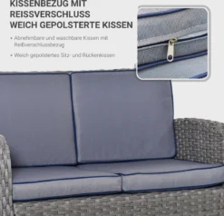 Ensemble De Jardin Outsunny 6 Pièces Groupe De Salle à Manger Ensemble De Jardin Mobilier De Jardin Avec Table à Manger 860-136 -Jardin Meubles Magasin 1200x1156 4