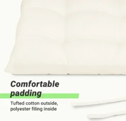 JEMIDI Kussen Rectangulaire Pour Banc De Jardin - 120 X 40 Cm - Coussin De Jardin En Coton & Polyester -Jardin Meubles Magasin 1200x1156 5