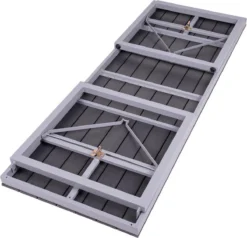 MaximaVida Ensemble De Pique-nique Pliable En Plastique-aluminium Hamburg 200 Cm Noir - Peu D'entretien -Jardin Meubles Magasin 1200x1157 3