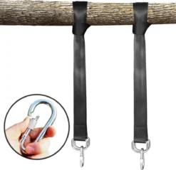 Système De Suspension Somstyle Adapté Pour Hamac, Balançoire, Balançoire - 150 Cm - Jusqu'à 750 Kg - Ensemble De Suspension - Crochets - Ensemble De Fixation - Y Compris Mousquetons Et Crochet - Zwart -Jardin Meubles Magasin 1200x1159