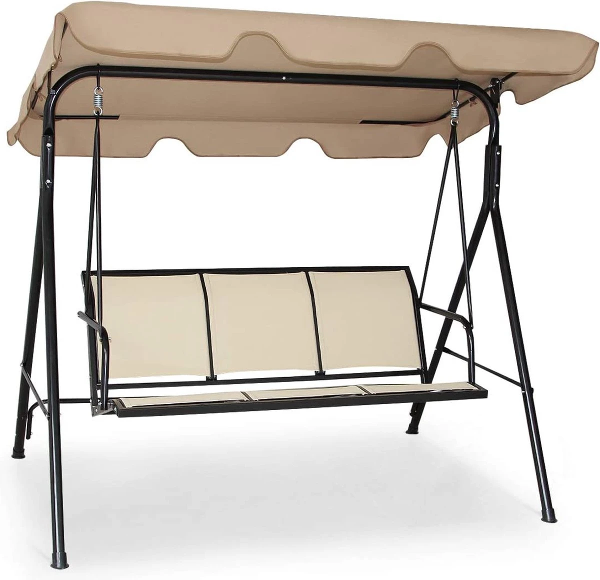 Cadeau FÊTE DES PÈRES - Cadeaux Papa - Canapé Balançoire 3 Personnes, Cadre En Acier Avec Auvent Réglable En Angle En Polyester, Canapé Balançoire Résistant Aux Intempéries, Convient Pour Terrasse, Jardin, Piscine, Balcon (Be 1 Cadeau FÊTE DES PÈRES - Cadeaux Papa - Canapé Balançoire 3 Personnes, Cadre En Acier Avec Auvent Réglable En Angle En Polyester, Canapé Balançoire Résistant Aux Intempéries, Convient Pour Terrasse, Jardin, Piscine, Balcon (Be