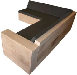 Wood4you - Ensemble De Salon échafaudage En Bois San Francisco 200x200 Cm - Coussins Inclus -Jardin Meubles Magasin 1200x1160 4