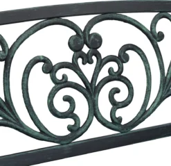 Relaxdays Banc De Jardin Antique - Banc De Parc - Banc De Balcon Deux Places - Fonte - Banc De Jardin Noir-vert -Jardin Meubles Magasin 1200x1161 1