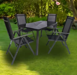 VCM Set Salon De Jardin Alu Glas Ensemble De Jardin Salon Table à Manger Chaises 140 SW Set Salon De Jardin Alu Glas Ensemble De Jardin Chaises 140 SW -Jardin Meubles Magasin 1200x1162 4