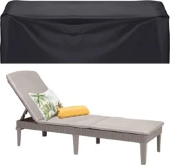 Housse De Chaise De Jardin Springos| Chaises De Jardin | Housse De Chaise De Jardin | Étanche | 200 X 68 X 70 Cm | Noir -Jardin Meubles Magasin 1200x1162 7