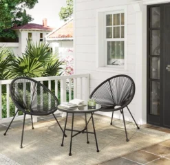 MIRA Home - Ensemble De Jardin - Salon De Jardin - Jardin - Set De 3 - Acier Enduit De Poudre - Zwart - 64x65x77 10 MIRA Home - Ensemble De Jardin - Salon De Jardin - Jardin - Set De 3 - Acier Enduit De Poudre - Zwart - 64x65x77 -Jardin Meubles Magasin 1200x1164 2