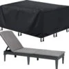 Housse De Chaise De Jardin Springos| Chaises De Jardin | Housse De Chaise De Jardin | Étanche | 200 X 68 X 70 Cm | Noir