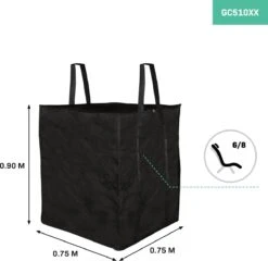 VONROC Sac De Rangement Premium Pour Coussins Salon/jardin – 75x75x90cm – Pour 6 à 8 Coussins – Incl. Reliure Velcro -Jardin Meubles Magasin 1200x1167 15