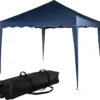 Tente De Réception Easy Up - Tente De Réception - Pavillon - Tente De Réception Pliable - Tente De Réception 3x3 - Chariot Inclus - Étanche - Protection UV 50+ - 15 Kg - Acier - Blauw - 300 X 300 Cm