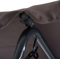 Outsunny Swing Transat Avec Toit Hollywood Swing Transat Pour L'extérieur Pour 2 Personnes Gris Acier 84A-072GY -Jardin Meubles Magasin 1200x1175 2