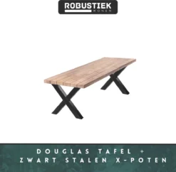 Table De Jardin Douglas 300x90 Pieds De Pieds De Table Metal Zwart X - Assemblage Et Couche Supérieure Temporairement Gratuits -Jardin Meubles Magasin 1200x1176 7