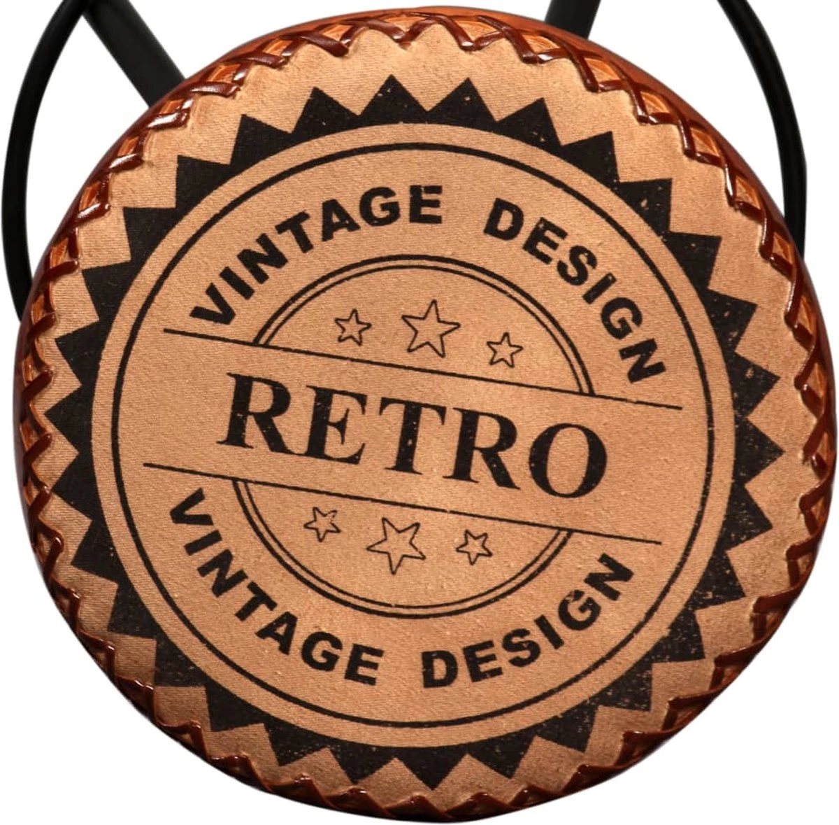 Prolenta Premium - Ensemble De Bar 5 Pièces En Bois D'acacia Massif, Cuir Véritable Et Toile 9 Prolenta Premium - Ensemble De Bar 5 Pièces En Bois D'acacia Massif, Cuir Véritable Et Toile – Image 9