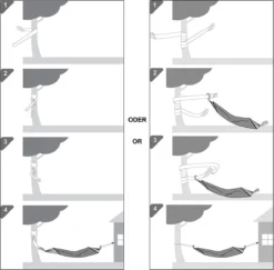 Nancy's Fort Rock Hamac - 2 Personnes - Plein Air - Sac De Transport - Sangles De Fixation - Mousqueton - Bleu Clair - Katoen - Polyester - Turquoise - 210 X 150 Cm -Jardin Meubles Magasin 1200x1180 1