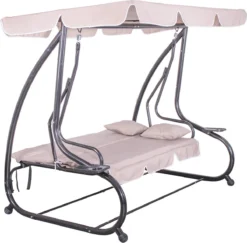 Banc De Balançoire Springos | Venise-Swing | 3 Places | Imperméable à L'eau | Comprend 2 Coussins | Auvent Réglable | 163 X 212 X 125 Cm | Beige 19 Banc De Balançoire Springos | Venise-Swing | 3 Places | Imperméable à L'eau | Comprend 2 Coussins | Auvent Réglable | 163 X 212 X 125 Cm | Beige -Jardin Meubles Magasin 1200x1180 6