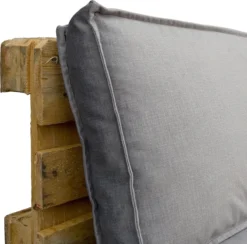 Coussins Pour Palettes In The Mood Royal - Zone Du Dossier Et De L'assise - L120 X L80 / 40 X H12 Cm - Velours - Gris Clair -Jardin Meubles Magasin 1200x1183 15