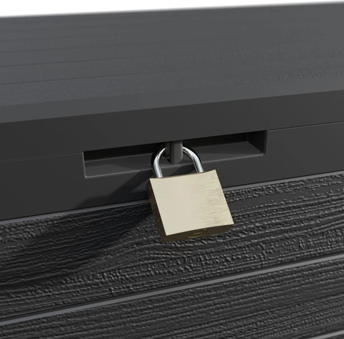 Coffre De Rangement Effet Bois 120 X 46 X 57 Cm Coffre Extérieur Avec Couvercle Rabattable Stockage Jardin 9 Coffre De Rangement Effet Bois 120 X 46 X 57 Cm Coffre Extérieur Avec Couvercle Rabattable Stockage Jardin – Image 9