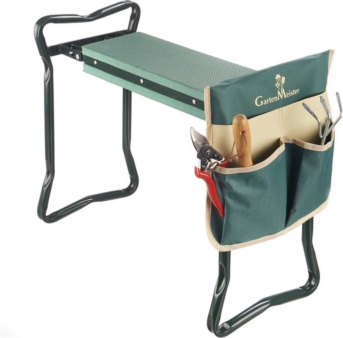 Siège Et Banc Pour Les Genoux GartenMeister 2 En 1 XXL - Chargeable Jusqu'à 150 Kg - Avec Sac à Outils Pratique 1 Siège Et Banc Pour Les Genoux GartenMeister 2 En 1 XXL - Chargeable Jusqu'à 150 Kg - Avec Sac à Outils Pratique