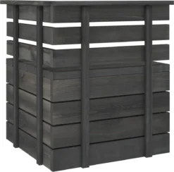 Furniture Limited - Canapé D'angle De Jardin Palette Bois De Pin Massif Gris Foncé -Jardin Meubles Magasin 1200x1185 10