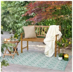 Banc De Jardin Banc De Jardin En Bois Biplace Et Résistant Aux Intempéries - Agréable Avec éclairage Solaire De Jardin - Banc Et Banquette Banc D'extérieur - Canapé Lounge Et Ambiance Dans Le Jardin - -Jardin Meubles Magasin 1200x1186