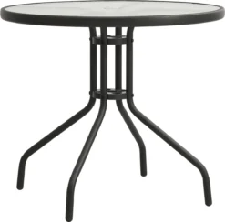 Prolenta Premium - Table Bistrot Ø80x71 Cm Acier Anthracite - Table - Table De Jardin - Tables De Tables De Jardin