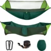 Hamac Avec Moustiquaire, Hamac Outdoor 2 En 1 Pour 2 Personnes, Hamac En Nylon De Parachute Portable Ultra-léger Avec Capacité De Poids De 200 Kg Pour Camping En Outdoor - Vert
