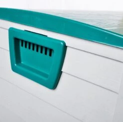 Boîte De Rangement Mobile Teien Jardin 245 Litres - Boîte De Jardin / Boîte De Rangement / Armoire De Jardin / Boîte à Coussins De Jardin - 112x54x50 Cm - Vert Et Blanc -Jardin Meubles Magasin 1200x1188 19