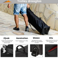 Tente De Réception Easy Up - Tente De Fête - Pavillon - Tente De Fête Pliable - Tente De Fête 3x3 - Chariot Inclus - Imperméable - Antirouille - Protection UV 50+ - 14,7 Kg - Aluminium - Champagne - 300 X 300 Cm -Jardin Meubles Magasin 1200x1188 5