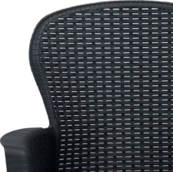 La Dolce Vita - Salon De Jardin 3 Pièces - Salon De Terrasse - Salon De Jardin Avec Chaises Et Table - Salon De Plein Air Aspect Rotin Plastique Anthracite -Jardin Meubles Magasin 1200x1189 6