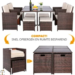 Ensemble De Jardin De Luxe Ensembles De Jardin - 4 à 8 Personnes - Ensemble Salon De Jardin - Coussins Lavables - Salons De Jardin - Table De Jardin Avec Chaises - Salon De Jardin -Jardin Meubles Magasin 1200x1189 7