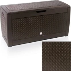 Boîte De Opbergbox Boîte D'oreiller, Boîte De Rangement, Boîte De Jardin, Aspect Tresse Brune -Jardin Meubles Magasin 1200x1192 10