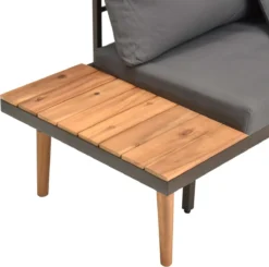 Prolenta Premium - Ensemble De Salon 4 Pièces Avec Coussins En Bois D'acacia Massif - Maison Et Jardin -Jardin Meubles Magasin 1200x1192 4