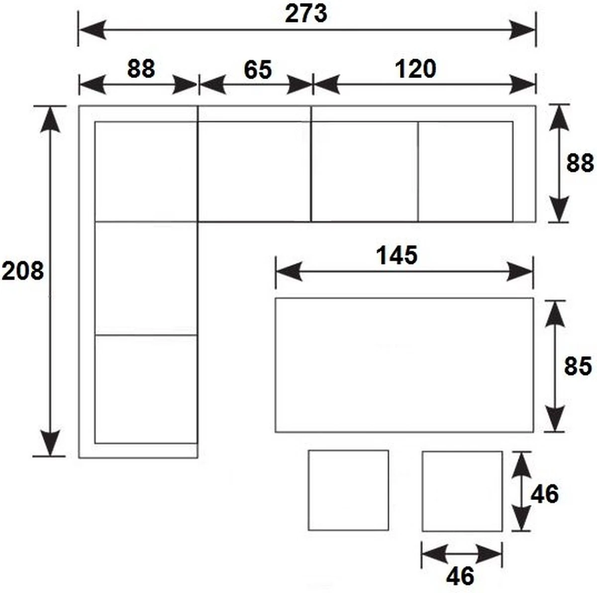 Ensemble Salon/salle à Manger San Marino - Paloma Gris + Chaise De Jardin Torino 10 Ensemble Salon/salle à Manger San Marino - Paloma Gris + Chaise De Jardin Torino – Image 10
