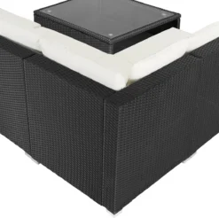 Casaria Poly Rotin Salon De Jardin Coussins XL Table Plateau En Verre Mobilier De Jardin Zwart Crème -Jardin Meubles Magasin 1200x1193 27