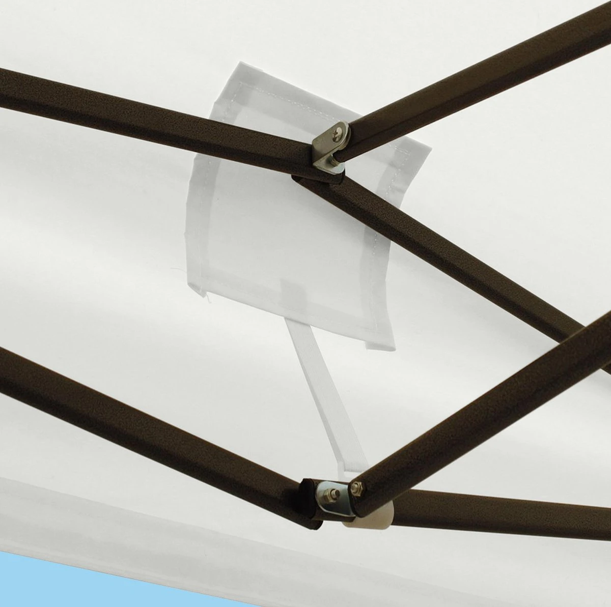 Tente De Réception De Luxe LifeGoods - 3x3 M - Incl. Sacs De Poids - Cadre En Acier Pliable - Imperméable - Résistant Aux Intempéries - Sac De Transport à Roulettes - Wit 7 Tente De Réception De Luxe LifeGoods - 3x3 M - Incl. Sacs De Poids - Cadre En Acier Pliable - Imperméable - Résistant Aux Intempéries - Sac De Transport à Roulettes - Wit – Image 7