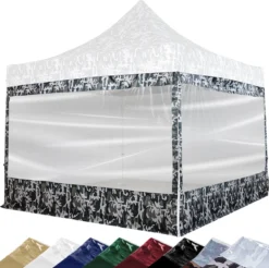 Zijwand Pour Tente De Fête En Vrac - Tente De Fête Facile à Monter - Tente De Fête - Pavillon - Parois Latérales - Tente De Fête 3x3 - Chariot Inclus - Étanche - Avec Fenêtre - Camouflage Urbain - Panneaux Latéraux L 300 Cm X H 200 Cm -Jardin Meubles Magasin 1200x1194 6
