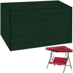 TR Goods - Housse De Protection Pour Banc De Balançoire - Balançoire Hollywood - 215x153x145cm - Vert